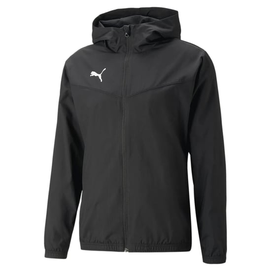 Puma TeamRISE All Weather Rain Jacket Waterproof Coat Black 657396 - Image 4