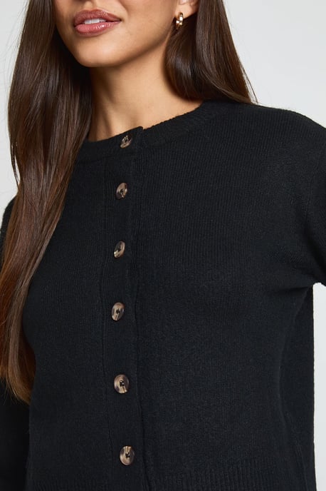 Knitted Cropped Cardigan - Image 4
