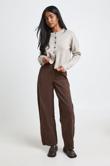 Knitted Cropped Cardigan - Image 3