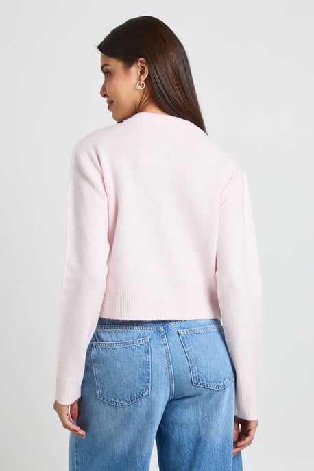 Knitted Cropped Cardigan - Image 2
