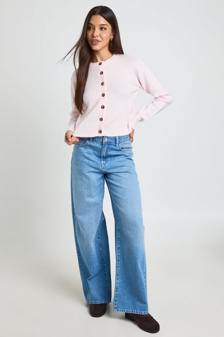 Knitted Cropped Cardigan - Image 3