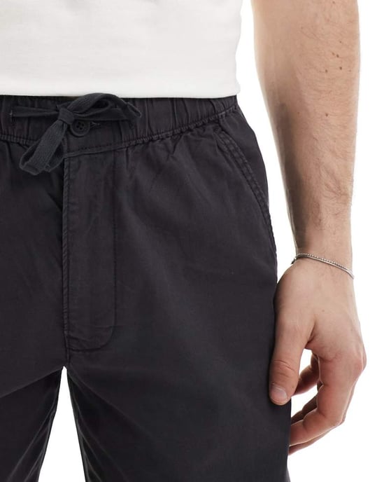 Levi's XX Easy lösa bomulls- och linneblandning chinos i svart - Image 2