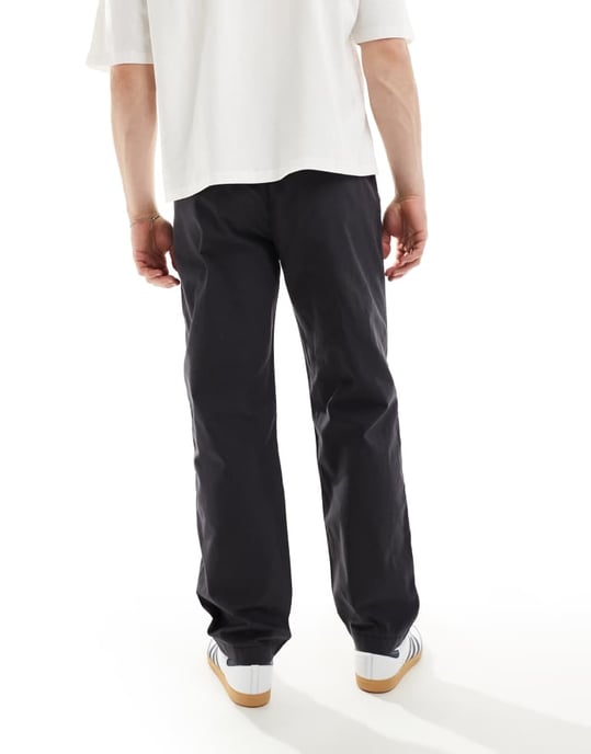 Levi's XX Easy lösa bomulls- och linneblandning chinos i svart - Image 3