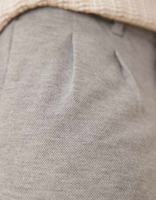 ASOS DESIGN oversized tapered snygga byxor i grått - Image 2