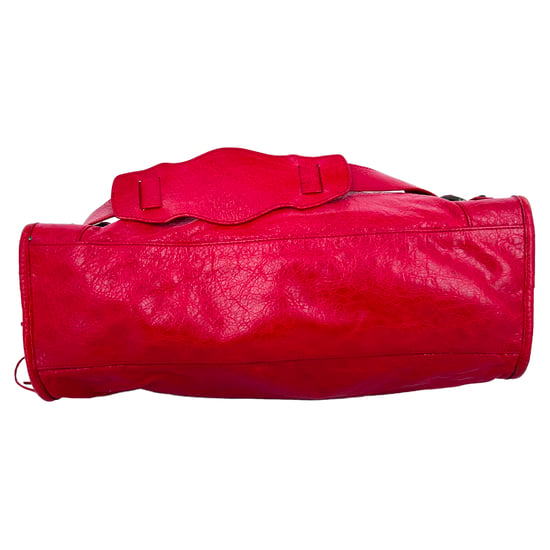 Balenciaga Medium Motorcycle City Shoulder Bag in Red Lamb Leather - Image 5