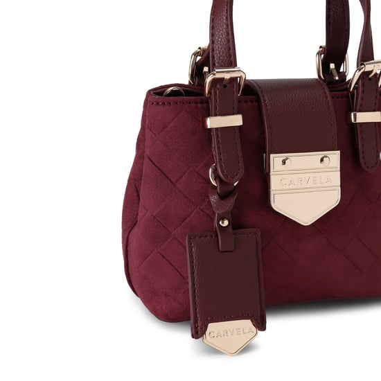 Carvela Suedette Maria Micro Weave Bag - Image 4