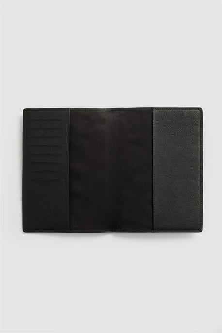 Leather Notebook Holder in Black - Image 2