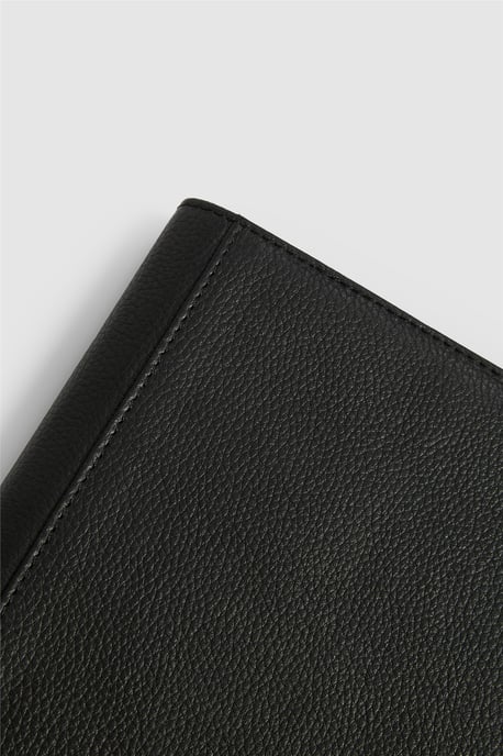 Leather Notebook Holder in Black - Image 3