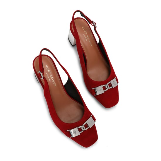 Kurt Geiger London Suede Kingsley Block Heel Heels - Image 2
