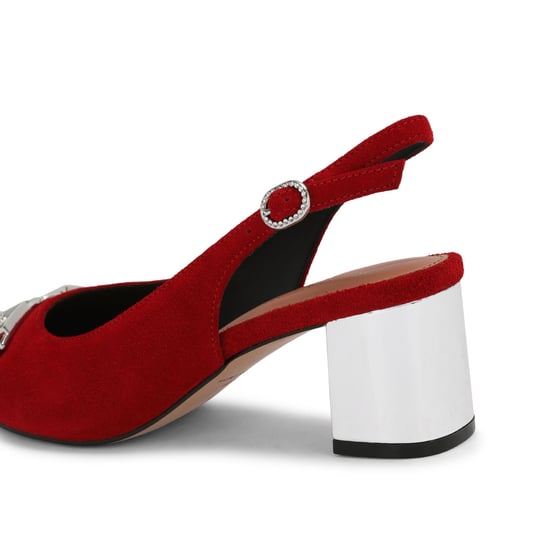 Kurt Geiger London Suede Kingsley Block Heel Heels - Image 3