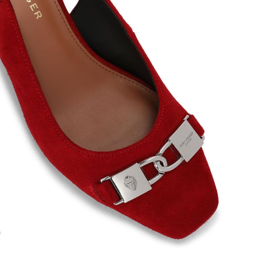 Kurt Geiger London Suede Kingsley Block Heel Heels - Image 4