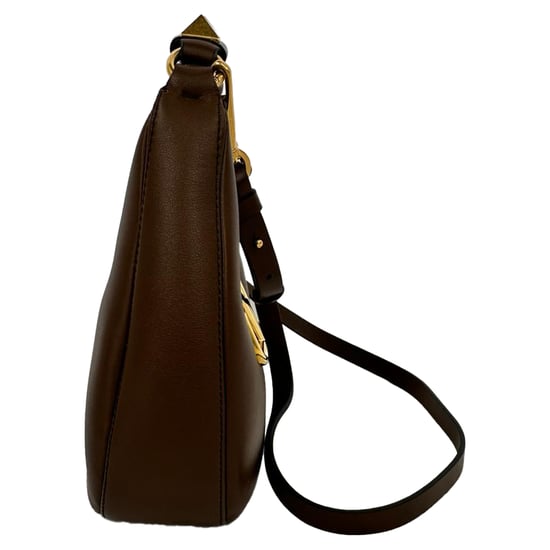 Valentino Garavani Stud Sign Hobo-tas in Bruin Leder - Image 6