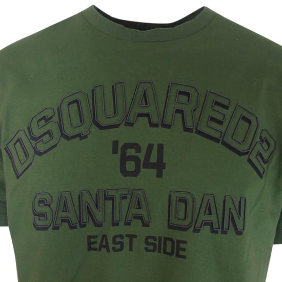 Dsquared2 Santa Dan 64 Dark Green T-shirt - Image 2