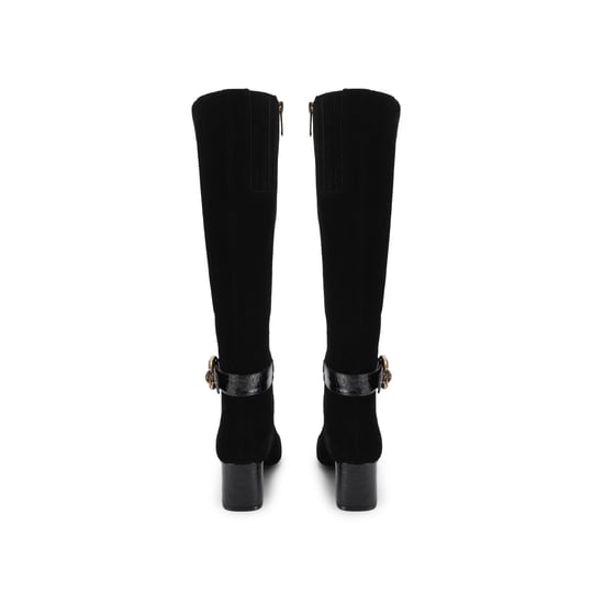 Kurt Geiger London Suede Turnlock Knee Boots - Image 3