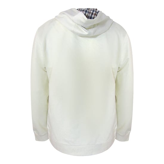 Aquascutum Active Big Logo Hoodie Old White - Image 3