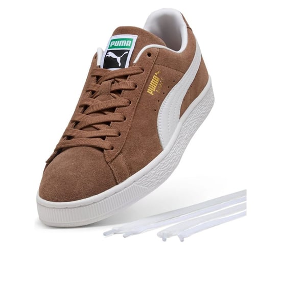 Puma Suede Classic Haute Coffee/White Trainers - Image 4