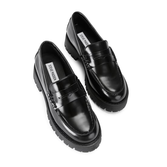 Leather Langsten Black Loafers - Image 2