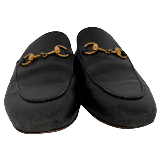 Gucci Princetown Mules in Zwart Leer - Image 2