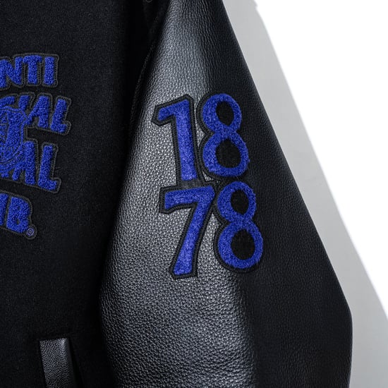 ASSC X Everton FC Evertonian Varsity Jacket - Black - Image 4