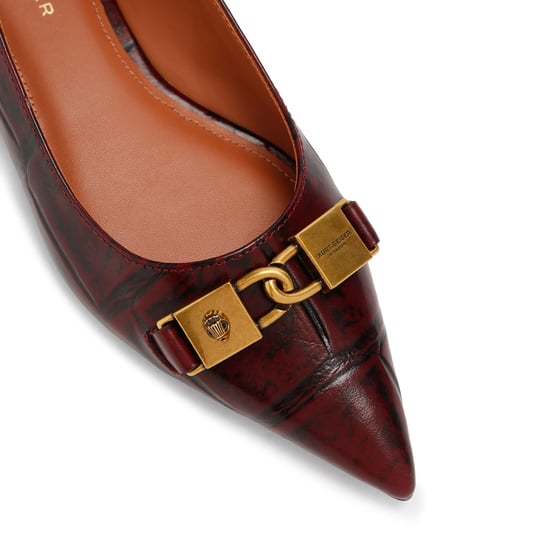 Kurt Geiger London Leather Kingsley Pointed Flat Ballet Flats - Image 4