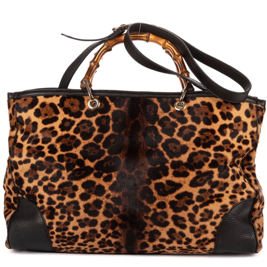 Bamboo Shopper Tote Shoulder Bag - Image 1