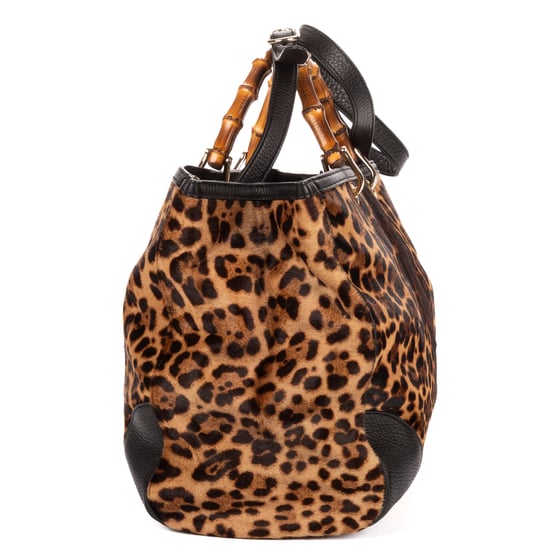Bamboo Shopper Tote Shoulder Bag - Image 4