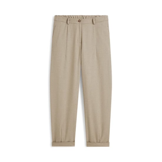Summum 4s3041-12481 708 trousers barrel fit twill melange light taupe - Image 3