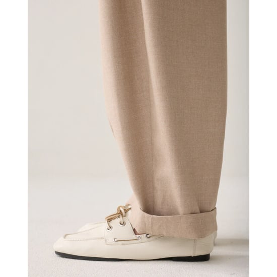 Summum 4s3041-12481 708 trousers barrel fit twill melange light taupe - Image 5