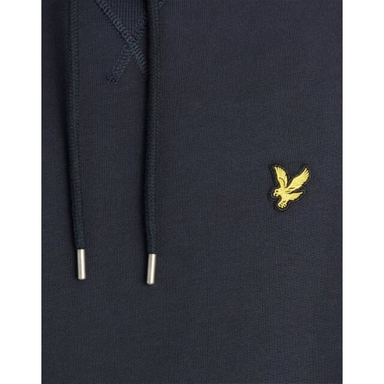 Lyle and Scott Ml2628v dark navy loose fit hooded sweater - Image 2
