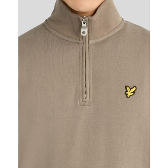 Lyle and Scott Ml2022vt loopback quarter zip- ash - Image 4