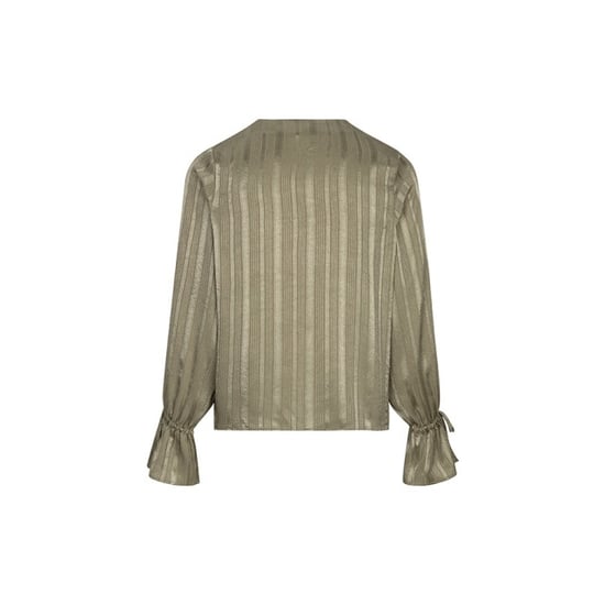 Lofty Manner blouse hella satin relaxed rh06 352 kaki - Image 5
