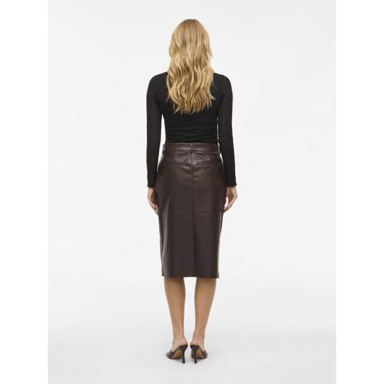 Vila Vidagmar hw midi coated skirt noos - - Image 6