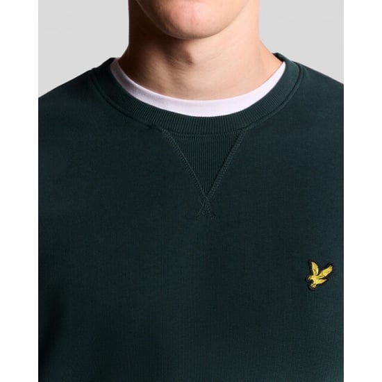 Lyle and Scott Ml424vog crew neck sweat dark green sweater - Image 3