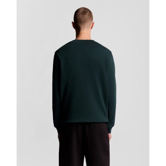 Lyle and Scott Ml424vog crew neck sweat dark green sweater - Image 4