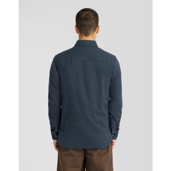 Lyle and Scott Lw2542v tonal plain flannel shirt overhemd - Image 2