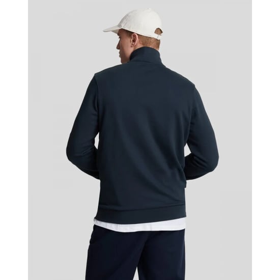 Lyle and Scott Ml2022vt loopback quarter zip dark navy heren sweat - Image 3