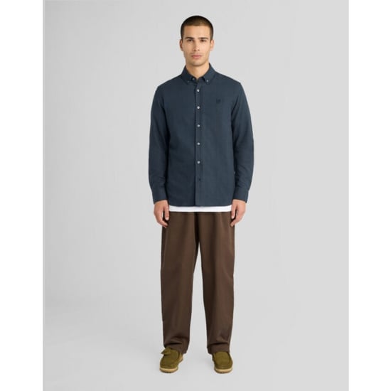 Lyle and Scott Lw2542v tonal plain flannel shirt overhemd - Image 3