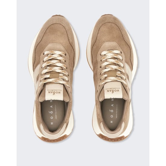 Hogan Dames sneaker h641 allacciato h patch-brown (2) - Image 2