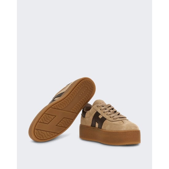 Hogan Dames leren sneaker met vetersluiting - Image 3