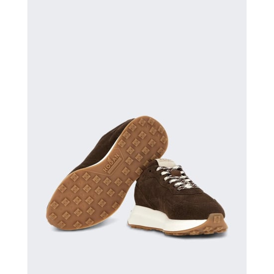 Hogan Dames sneaker h641 allacciato h patch-brown (3) - Image 3