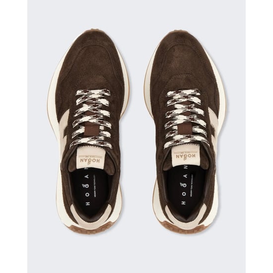 Hogan Dames sneaker h641 allacciato h patch-brown (3) - Image 4