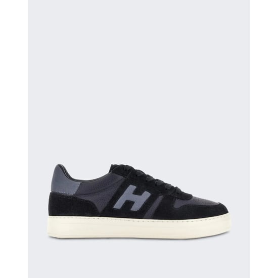 Hogan Heren sneaker met vetersluiting en h-band detail - Image 1