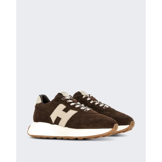 Hogan Dames sneaker h641 allacciato h patch-brown (3) - Image 6