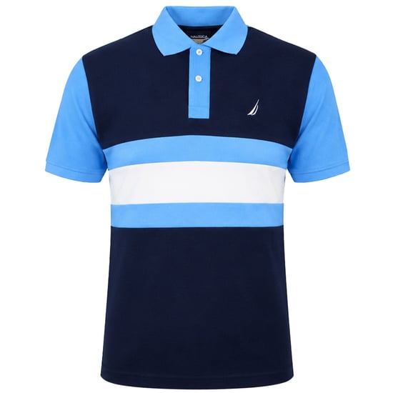 Nautica Dent Mens Blue Polo Shirt - Image 1