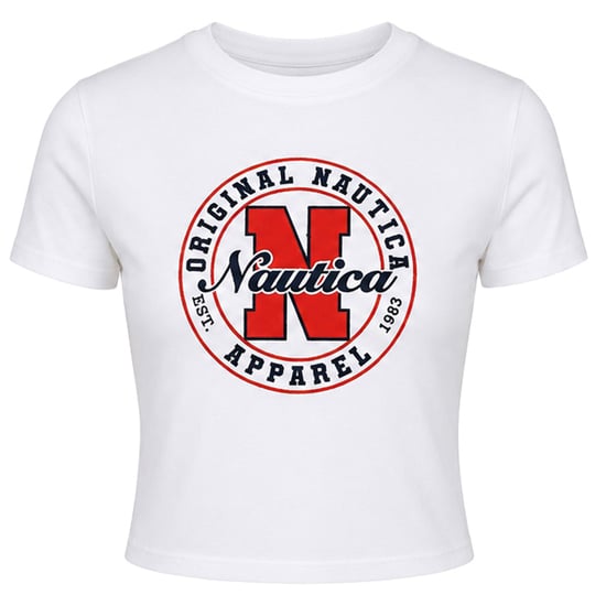 Nautica Beau Womens White Crop Top - Image 1