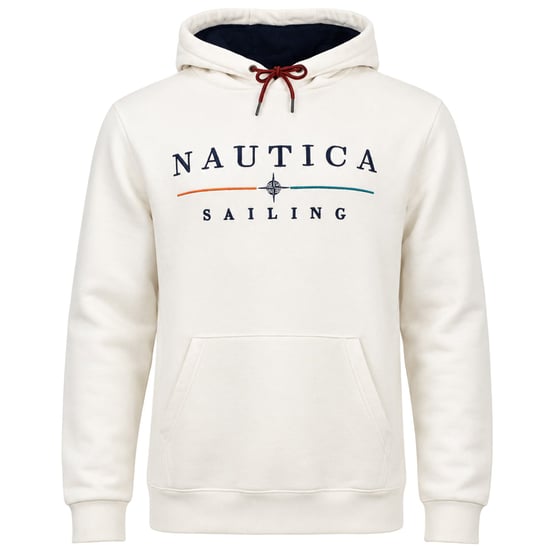 Nautica Malbo Oh Mens Ecru Hoodie - Image 1