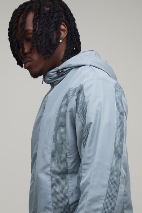 Tall Regular Fit Tonal Colour Block M Star Hooded Jacket - Image 3