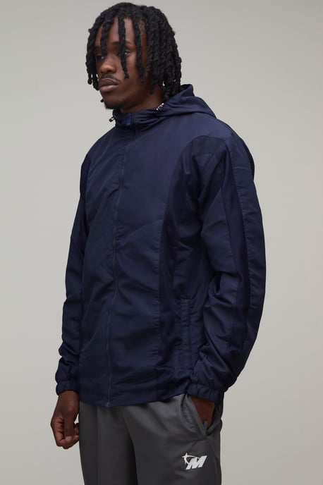 Tall Regular Fit Tonal Colour Block M Star Hooded Jacket - Image 1
