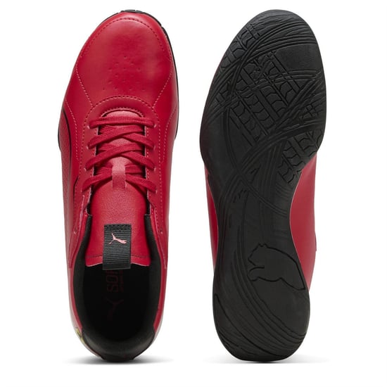 Men's Puma Ferrari Neo Cat 3.0 Low Top Trainers in Rosso Corsa-P - Image 3