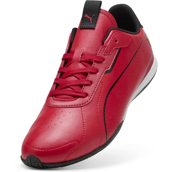 Men's Puma Ferrari Neo Cat 3.0 Low Top Trainers in Rosso Corsa-P - Image 6